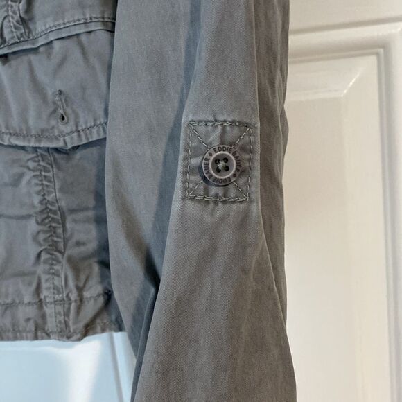 Eddie Bauer Gray Button Up Blazer Size Medium - Picture 5 of 8